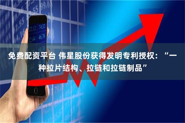免费配资平台 伟星股份获得发明专利授权：“一种拉片结构、拉链和拉链制品”